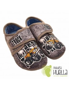 comprar Zapatillas de Casa Monter Truck chico con Velcro Zapy 2