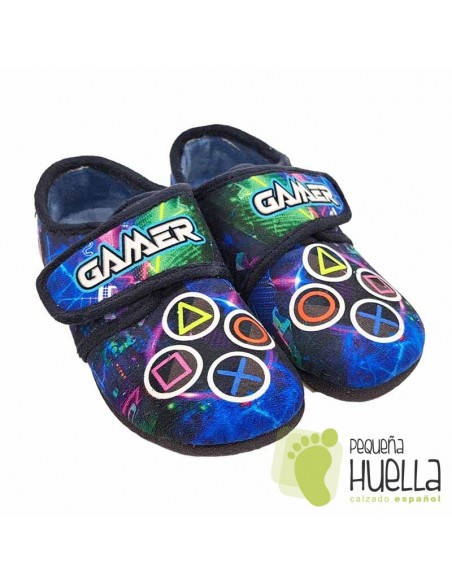 comprar Zapatillas de Casa GAMER chico con Velcro Zapy AF501512