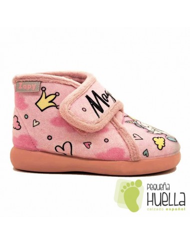 comprar Botitas de Casa rosas Niñas Unicornio Zapy AF11444