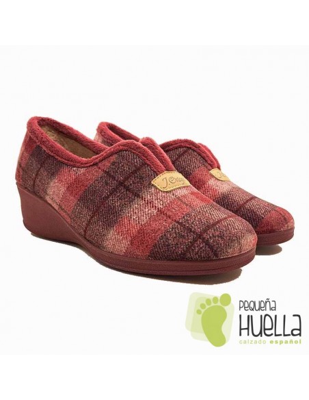 comprar Zapatillas cuadros casa para Mujer J. Ortega 1843 online