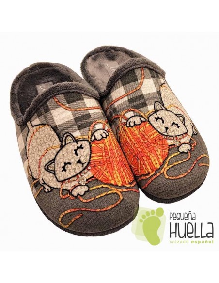 comprar Zapatillas gato casa para chica J. Ortega 1944 online