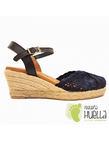 comprar Alpargatas encaje con cuña TORRES 5004 online