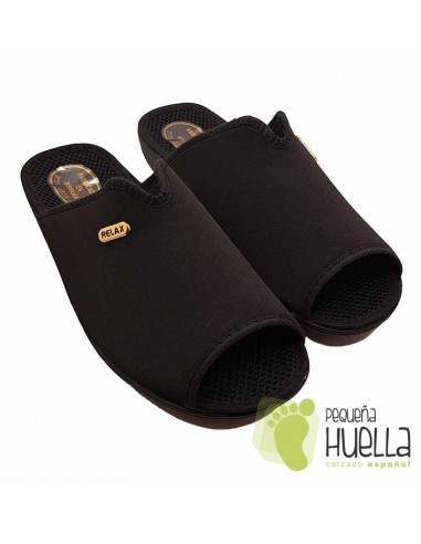 comprar Chinelas negras mujer CUMBRES 241003 online