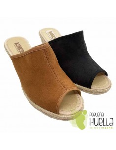 comprar Zuecos de yute con cuña Kokis online 2