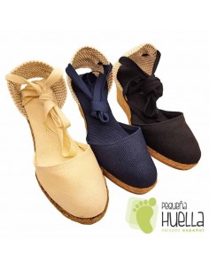 comprar Alpargatas valencianas de yute con cintas online 2