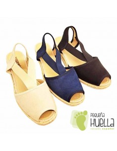comprar Sandalias alpargatas de yute con media cuña Kokis online 2