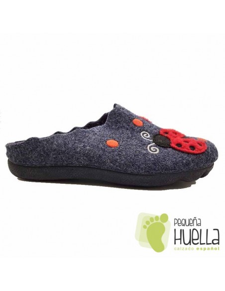 comprar Zapatillas mariquita de casa para chica Invierno ZAPAGREEN online
