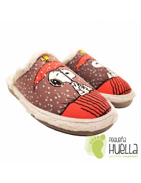 comprar Zapatillas Snoopy de casa para mujer Invierno ZAPAGREEN