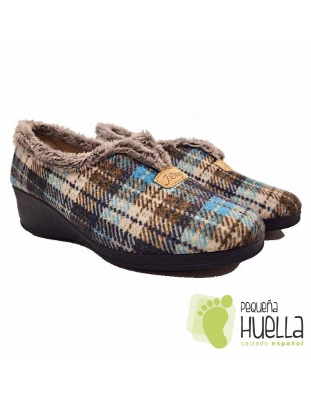 comprar Zapatillas cuadros casa para Mujer J. Ortega 1843 online