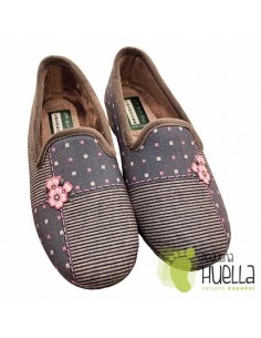 comprar Zapatillas flor mujer con cuña, CASA DONA 078 online 2