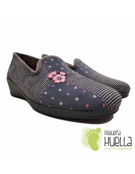 comprar Zapatillas flor mujer con cuña, CASA DONA 078 online