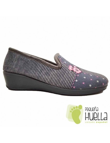 comprar Zapatillas flor mujer con cuña, CASA DONA 078 online