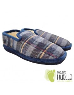 comprar Zapatillas borreguillo cuadros hombre casa Berevere