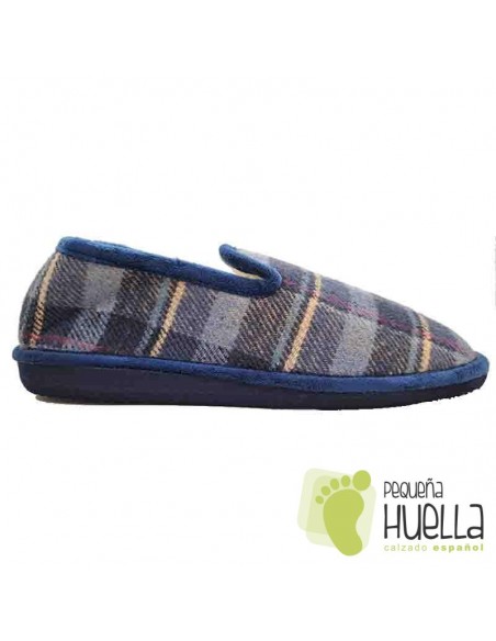 comprar Zapatillas borreguillo cuadros hombre casa Berevere