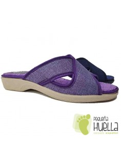 Zapatillas anatómicas cruzadas de mujer / PERCLA 4222 2