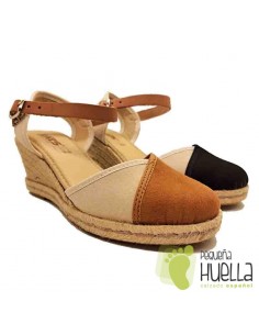 comprar Alpargatas bicolor cuña Kokis 45860 online