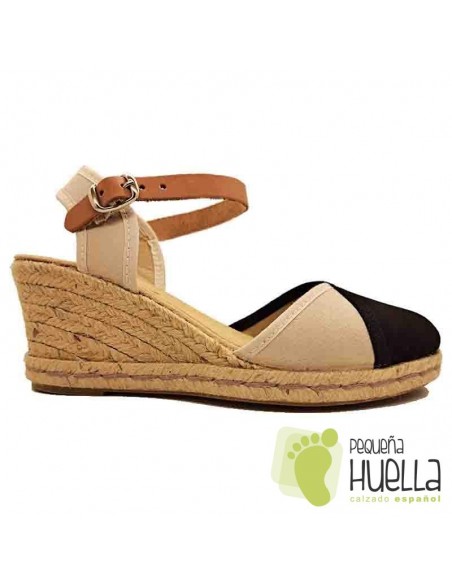 comprar Alpargatas bicolor cuña Kokis 45860 online