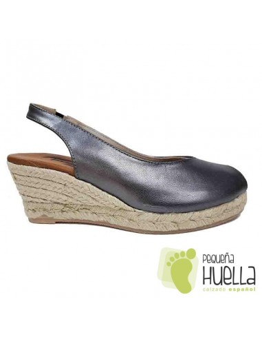 comprar Alpargatas de piel con cuña TORRES 5018 online