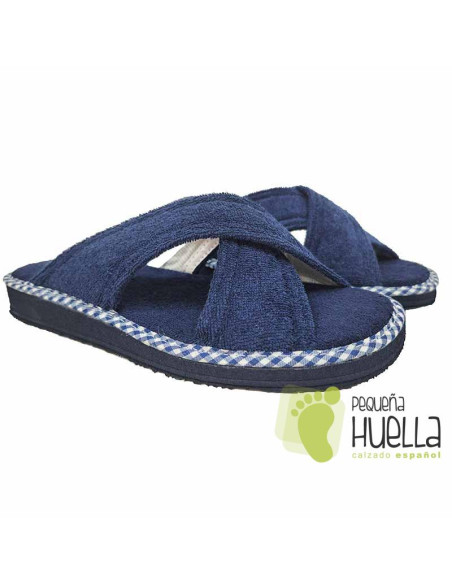 comprar Zapatillas tiras cruzadas toalla planas para Amoros