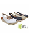 comprar Alpargatas de piel con cuña TORRES 5018 online