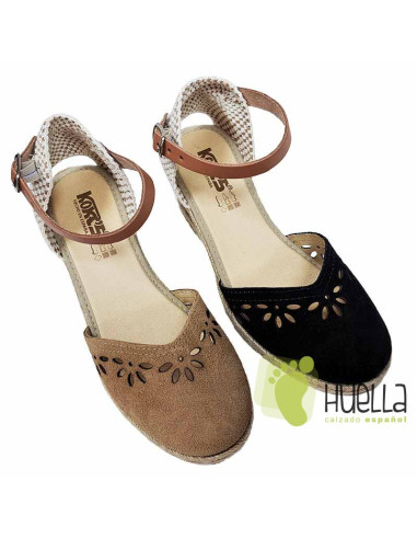 comprar Alpargatas de serraje para chica Kokis 5573 online