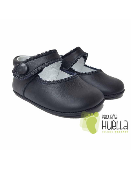 comprar Merceditas azules Piel online