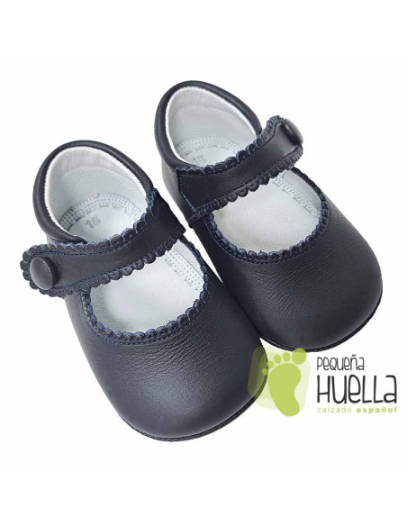 comprar Merceditas azules Piel online