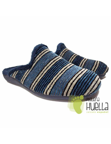 comprar Zapatillas casa de hombre rayas Bona dona 2053 online