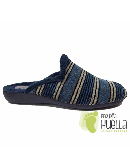 comprar Zapatillas casa de hombre rayas Bona dona 2053 online