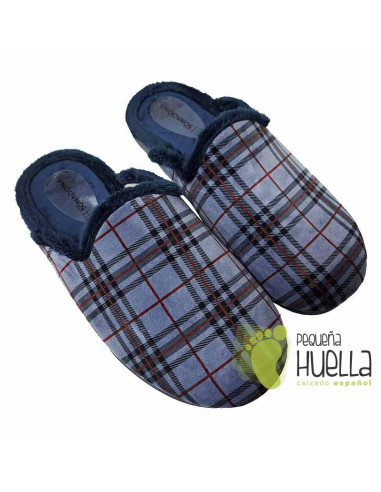 comprar Zapatillas casa de hombre cuadros Bona dona 2051 online