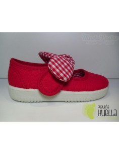 Merceditas Lona Rojas Con Lazo Desmontable 2