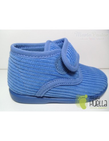 Zapatillas Casa Botitas Pana Color Azulón