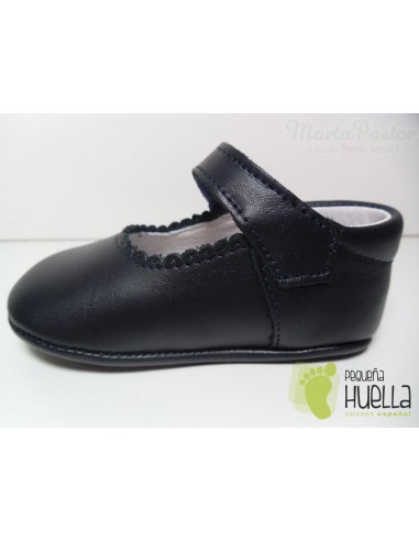 Mercceditas Napa Velcro Azul Marino