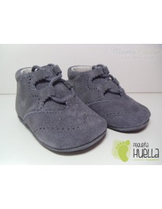 Botita Inglesa Serraje Gris 2