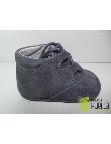 Botita Inglesa Serraje Gris