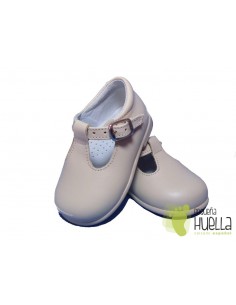 Pepitos Piel Hebilla Porcelana