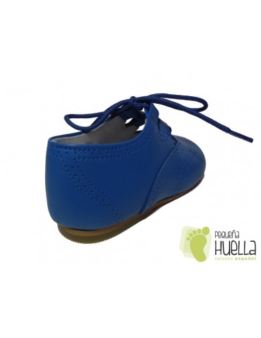 Zapato inglés Piel, sin Lengüeta, Azulón