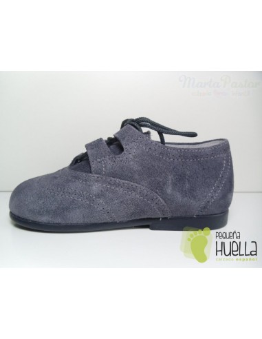 Zapatito Inglés Serraje Gris
