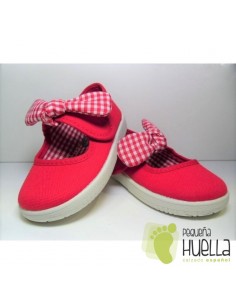 Merceditas Lona Rojas Con Lazo Desmontable