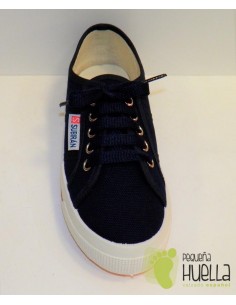 Zapatillas Lona con Cordones, Azul Marino 2