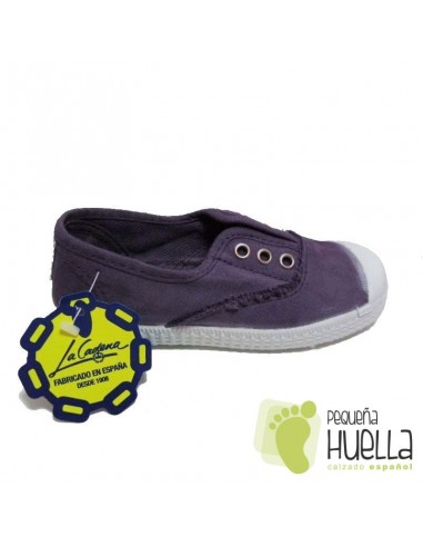 Zapatillas Lona La Cadena, Color Azul Hortensia