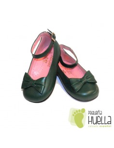 Merceditas Escotadas Verde con Lazo