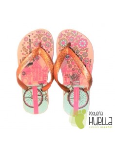 Sandalias o Chancla de Caucho Natural Color Rosa Palo IPANEMA 2