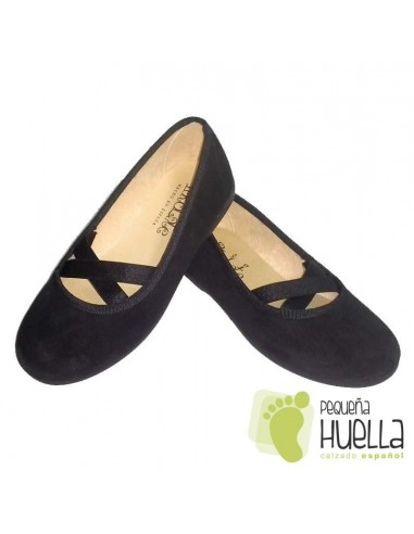 Bailarinas Manoletinas Niñas negras baratas
