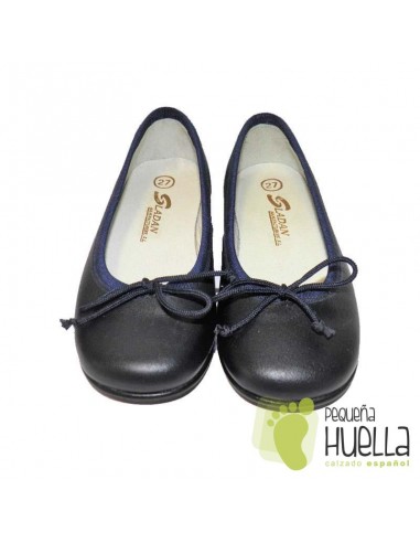 Bailarinas Manoletinas Niñas Piel azul marino en las rozas