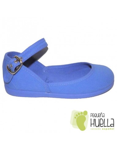 Zapatillas Niña tela azulón Tokolate Tobillera
