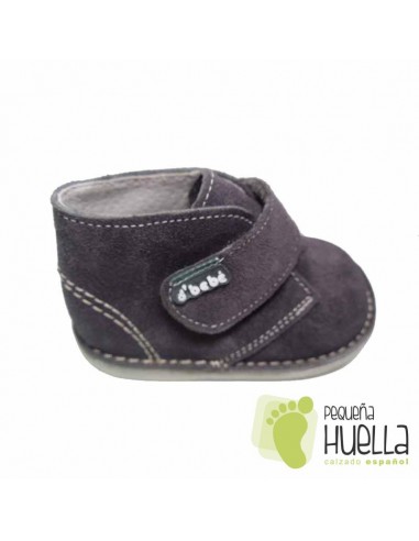 Botas Bebé Safari Pisacacas Serraje grises Velcro
