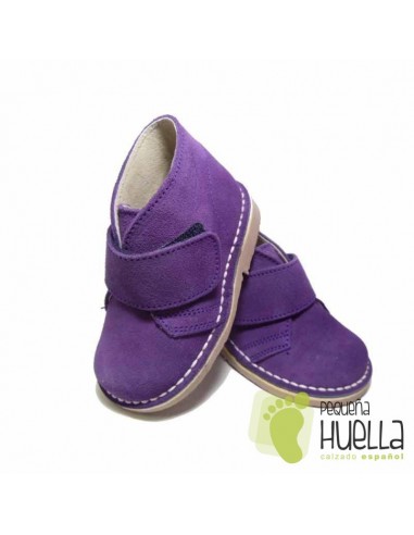 Pisacacas Niñas Moradas, Botas Safari Velcro