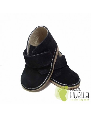 Pisacacas Niñas Niños Negras, Botas Safari Velcro