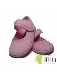 Zapatillas Casa Merceditas Pana Rosas